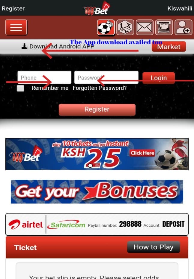 mbet login