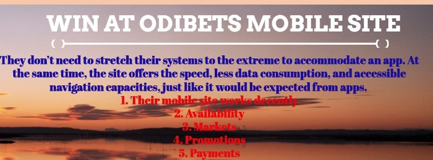 odibets mobile site