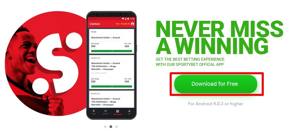 sportybet nigeria login mobile