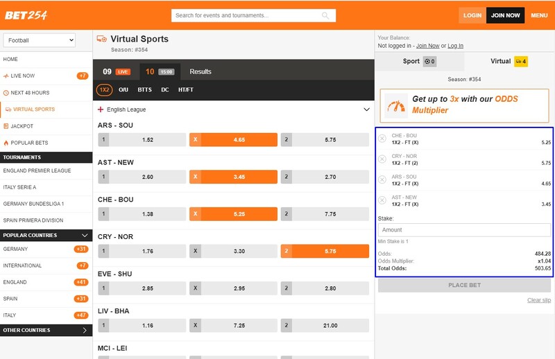 bet254 virtual sport