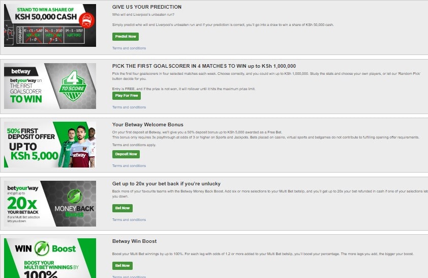 betway mobile offers