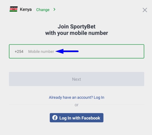 sportybet login app