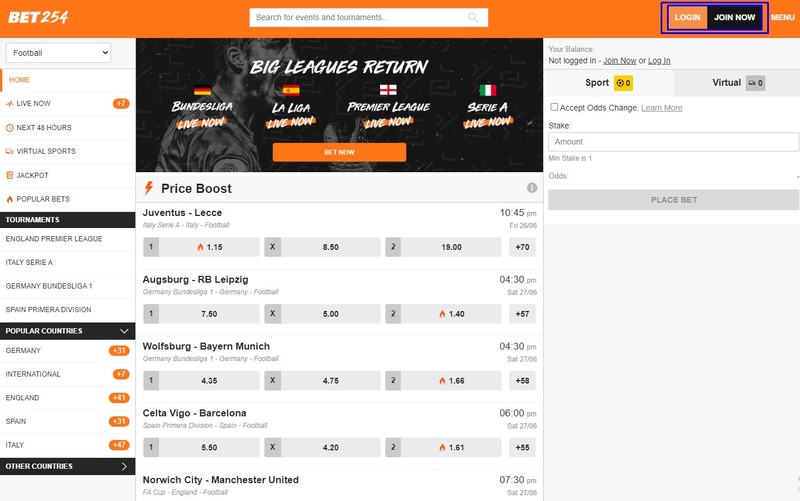 bet254 registration