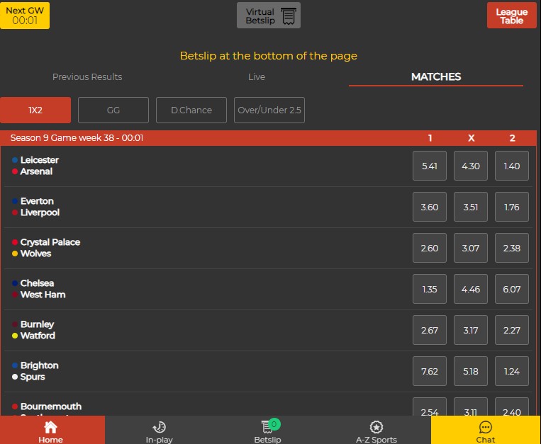 virtual sport betlion