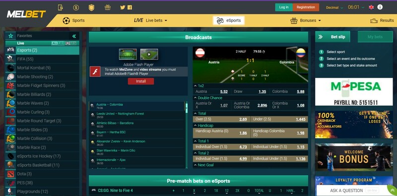 melbet esports